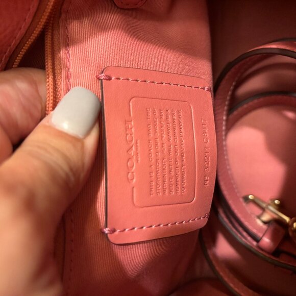 Authentic Coach Signature Dempsey Mini Tote Bag w/removable crossbody strap - Picture 6 of 6